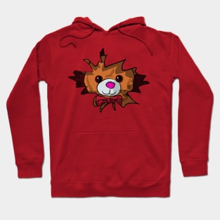 Peekaboo Teddy Bear - Quirky and Playful Design Hoodie